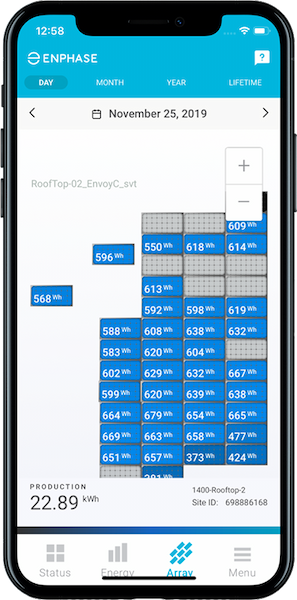 Enlighten Solar Panel Performance Tracking