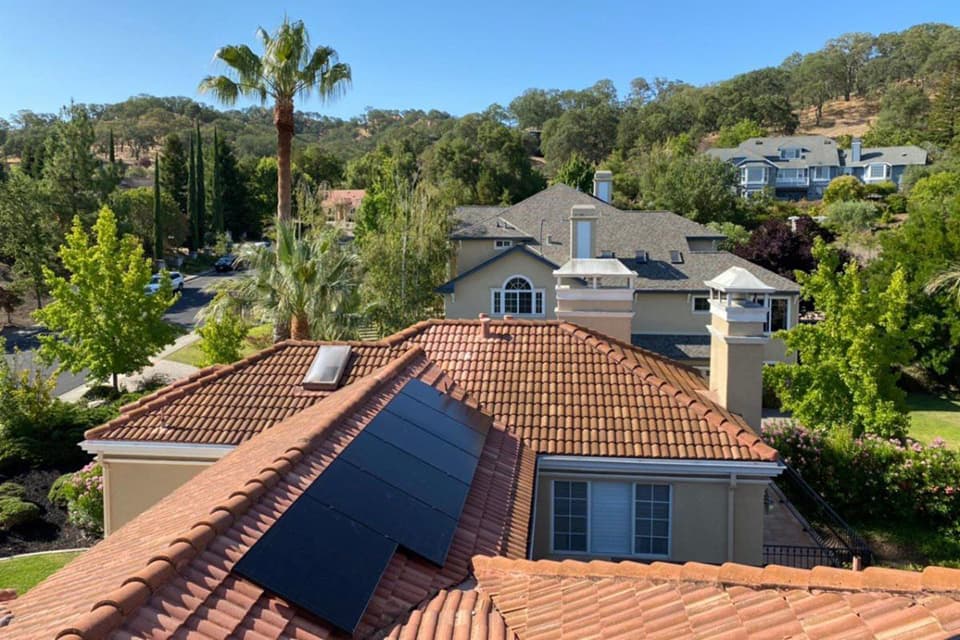 Solar Panels Installed on California Home